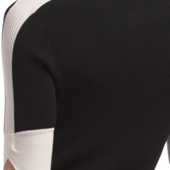 ELIE TAHARI The Myra Contrast Sweater Dress - Picture 3 of 3